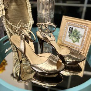 Cole Haan Women’s Gold Metallic Platform Sandals